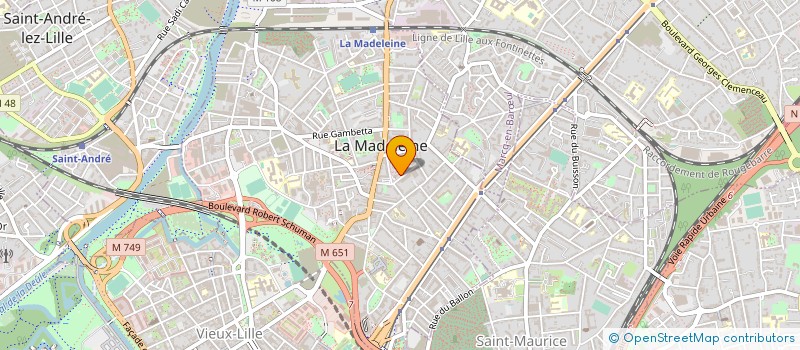 localisation de l'entreprise SAPFINANCE AND CONSULTING à LA MADELEINE