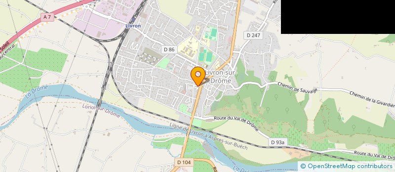 localisation de l'entreprise SAPHICA  LIVRON SUR DROME