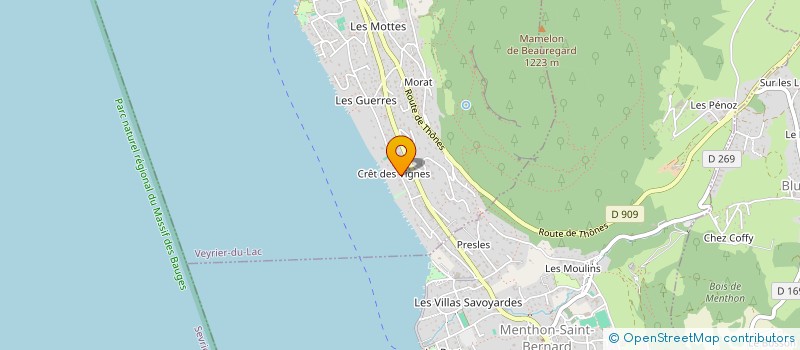 localisation de l'entreprise SAPHILOC  VEYRIER-DU-LAC