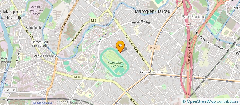 localisation de l'entreprise SAPHIR à MARCQ-EN-BARŒUL