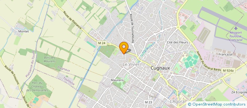 localisation de l'entreprise SAPHIR  CUGNAUX