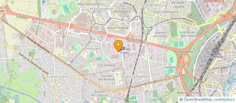 localisation de l'entreprise SAPHIR à STRASBOURG