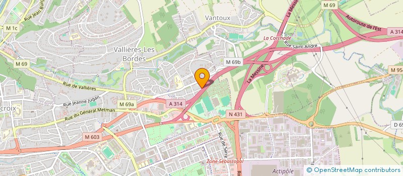 localisation de l'entreprise SAPHIR 57  METZ