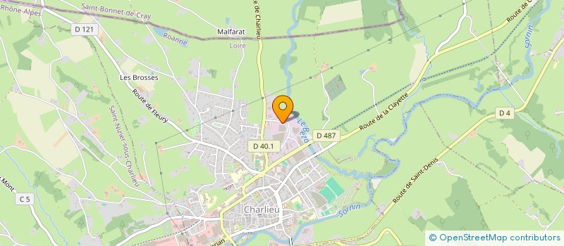 localisation de l'entreprise SAPHIR  CHARLIEU