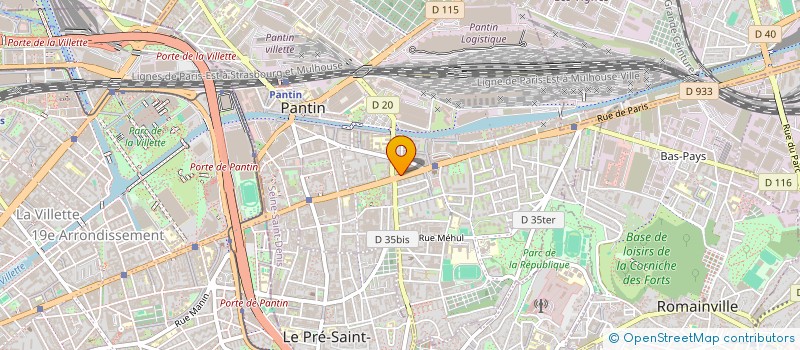 localisation de l'entreprise SAPHIR 93 à PANTIN