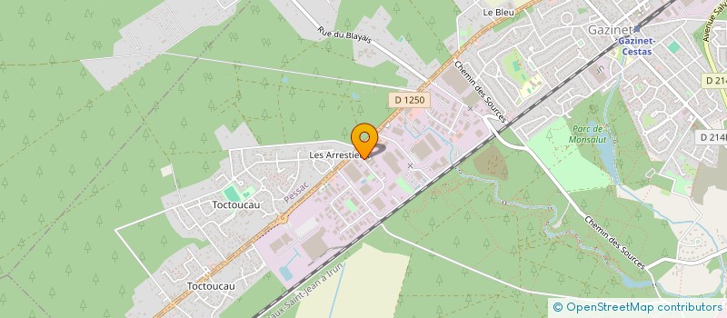 localisation de l'entreprise SAPHIR  CESTAS