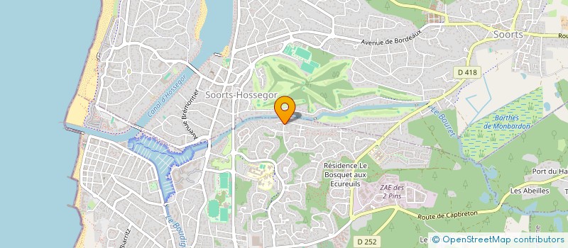 localisation de l'entreprise SAPHIR  CAPBRETON