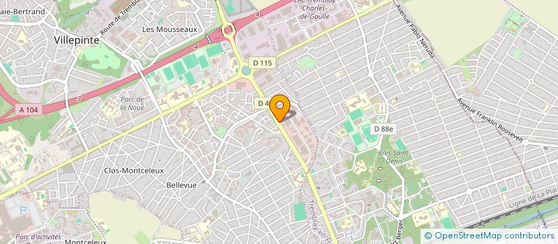 localisation de l'entreprise SAPHIR AUTO EXPRESS à VILLEPINTE