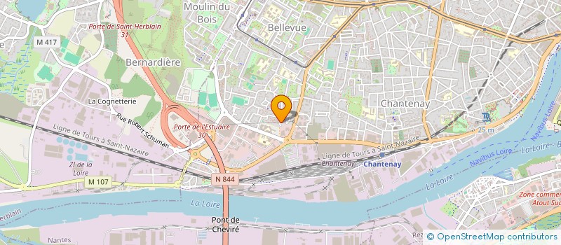 localisation de l'entreprise SAPHIR AUTOS 44 à NANTES