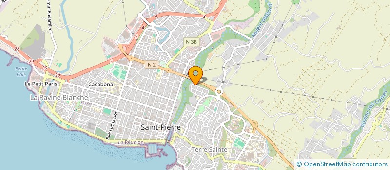 localisation de l'entreprise SAPHIR BLEU OUTRE MER à SAINT-PIERRE