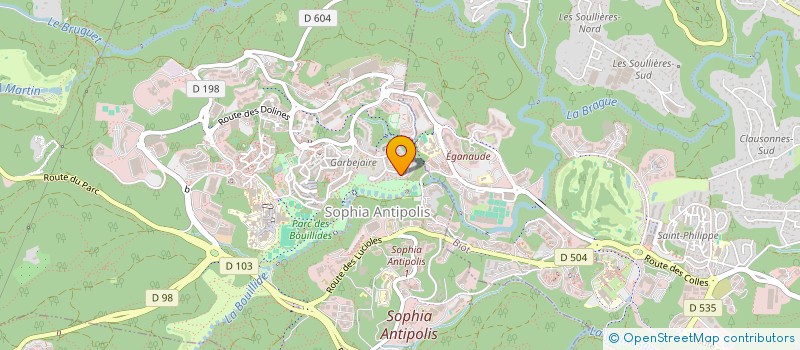 localisation de l'entreprise SAPHIR CONSULTING à VALBONNE