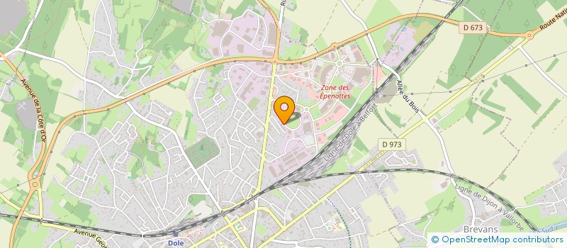 localisation de l'entreprise SAPHIR COURTAGE  DOLE