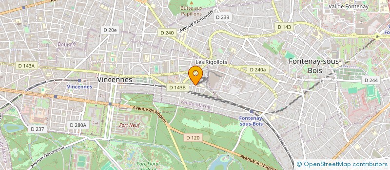 localisation de l'entreprise SAPHIR DATA à VINCENNES