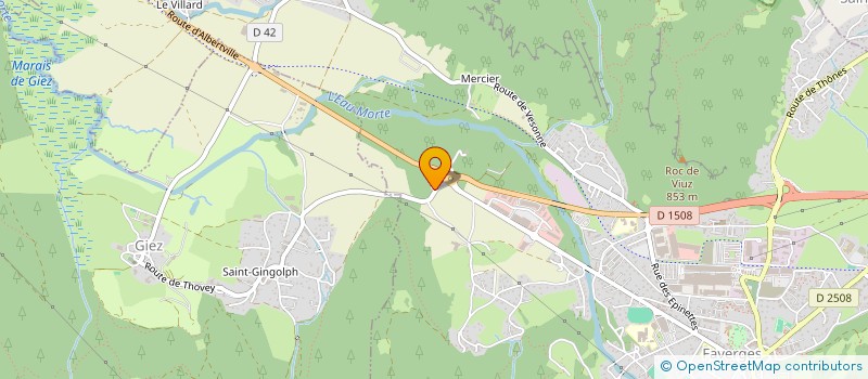 localisation de l'entreprise SAPHIR DES ALPES  FAVERGES-SEYTHENEX