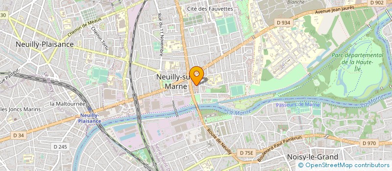 localisation de l'entreprise SAPHIR MULTI SERVICES à NEUILLY-SUR-MARNE