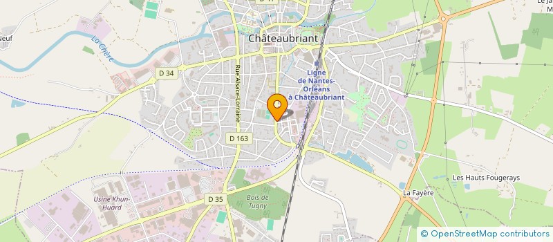 localisation de l'entreprise SAPHIR NOTAIRES à CHATEAUBRIANT