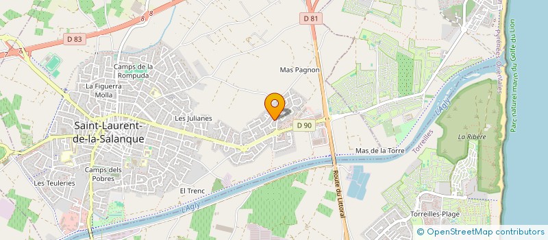 localisation de l'entreprise SAPHIR PATRIMOINE  SAINT-LAURENT-DE-LA-SALANQUE