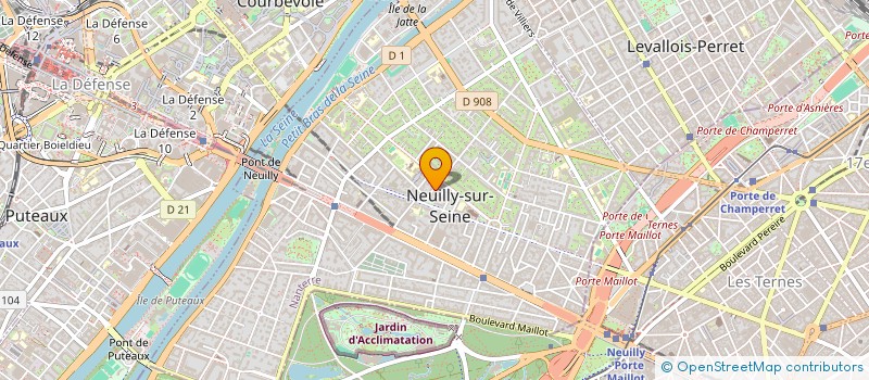 localisation de l'entreprise SAPHIR ROUGE DEVELOPPEMENT HD à NEUILLY-SUR-SEINE