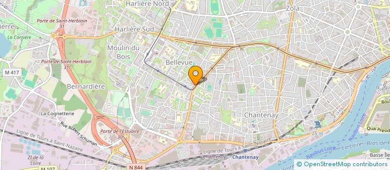 localisation de l'entreprise SAPHIR (SOCIETE D'APPLICATION DE PROPRETE ET D'HY- GIENE INDUSTR IELLE ET REGIONALE) à NANTES