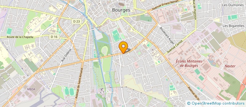 localisation de l'entreprise SAPIA  BOURGES