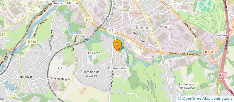 localisation de l'entreprise SAPICHABEN à LIMOGES
