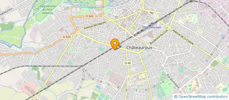 localisation de l'entreprise SAPIJ (SERVICE D'AIDE A LA PERSONNE INSERT-JEUNES) à CHATEAUROUX