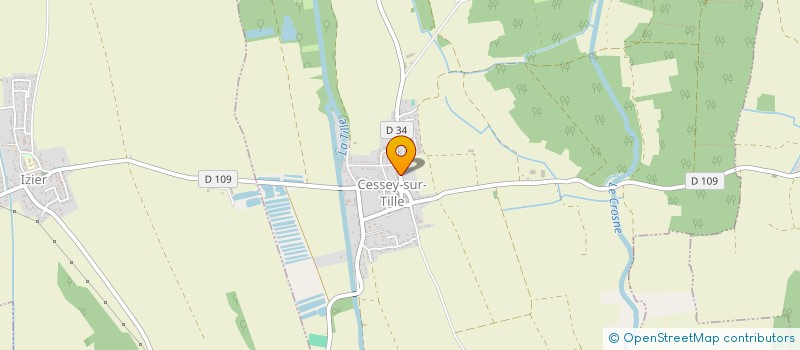 localisation de l'entreprise SAPIN  CESSEY-SUR-TILLE