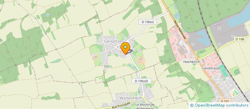 localisation de l'entreprise SAPIN BLEU  GEISPITZEN