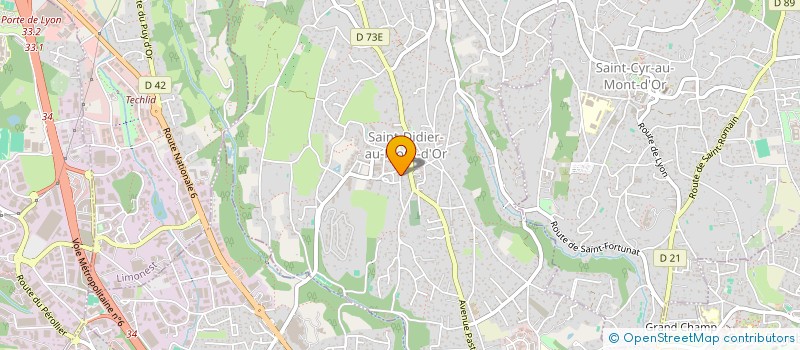 localisation de l'entreprise SAPIN NORDMANN AND CO  SAINT-DIDIER-AU-MONT-D'OR