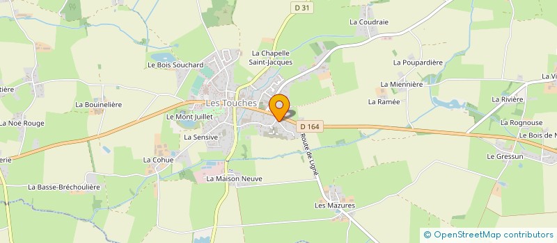 localisation de l'entreprise SAPING  LES TOUCHES