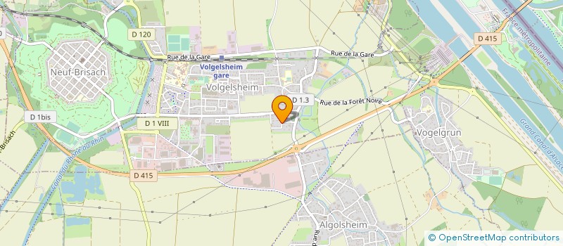 localisation de l'entreprise SAPINIERE AGRI TP à VOLGELSHEIM