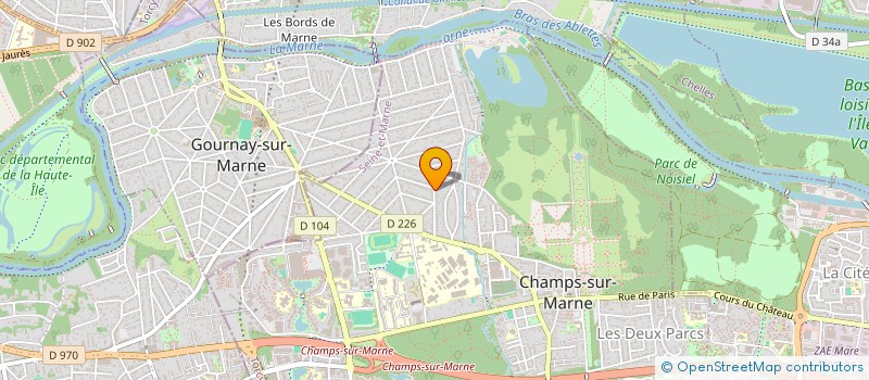 localisation de l'entreprise SAPINS  CHAMPS-SUR-MARNE