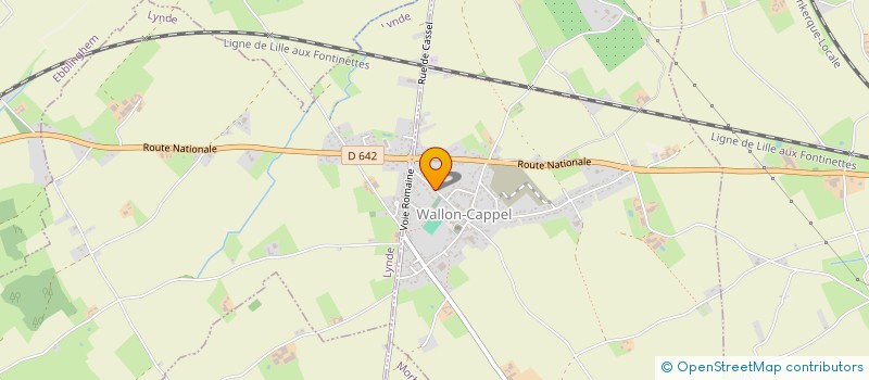 localisation de l'entreprise SAPINVEST  WALLON-CAPPEL