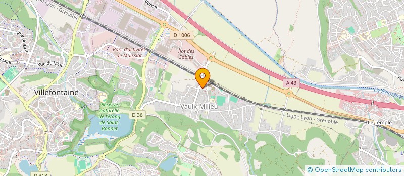 localisation de l'entreprise SAPLUME  VAULX-MILIEU