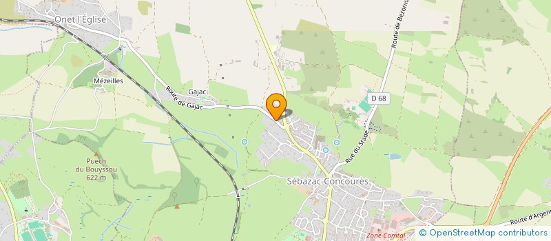 localisation de l'entreprise SAPOM  RODEZ