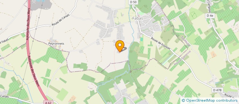 localisation de l'entreprise SAPOMECA  FABAS