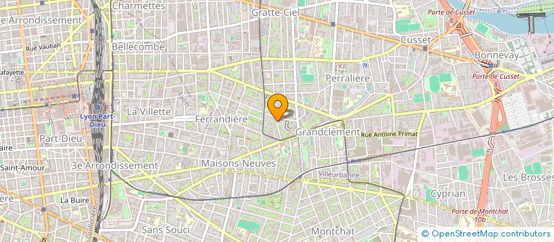 localisation de l'entreprise SAPORI & DELICES  VILLEURBANNE