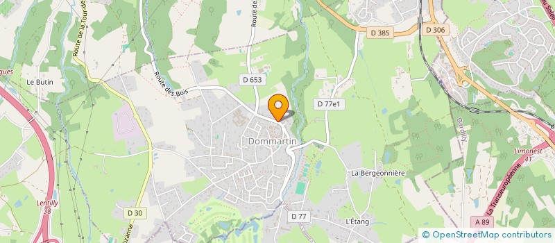 localisation de l'entreprise SAPOSTEO  DOMMARTIN