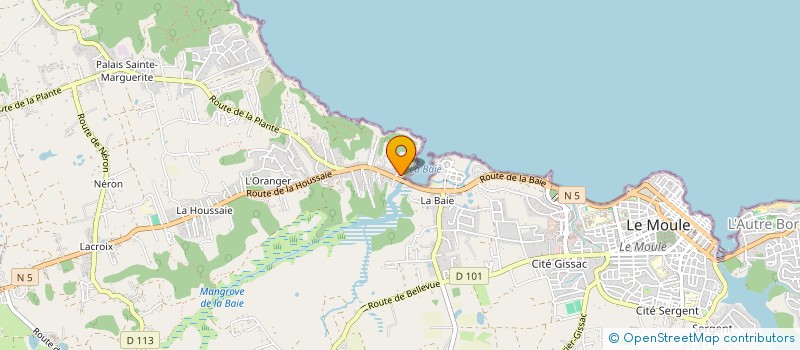 localisation de l'entreprise SAPOTILLE à LE MOULE