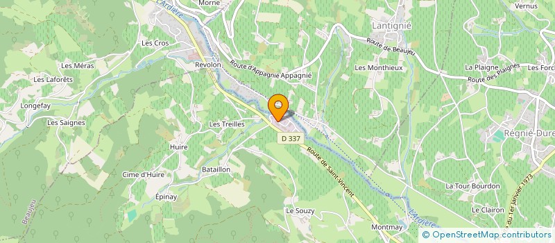 localisation de l'entreprise SAPPHIRE FRANCE à QUINCIE-EN-BEAUJOLAIS