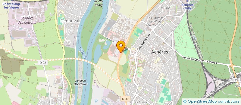 localisation de l'entreprise SAPRESS à ACHERES