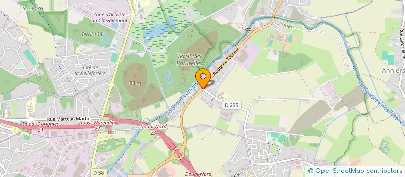 localisation de l'entreprise SAPROTEC à DOUAI
