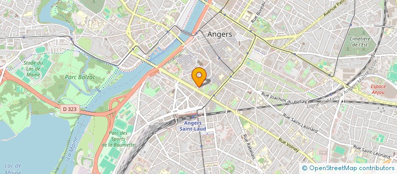 localisation de l'entreprise SAPS SOC ANGEV PRESTAT SERVI à ANGERS