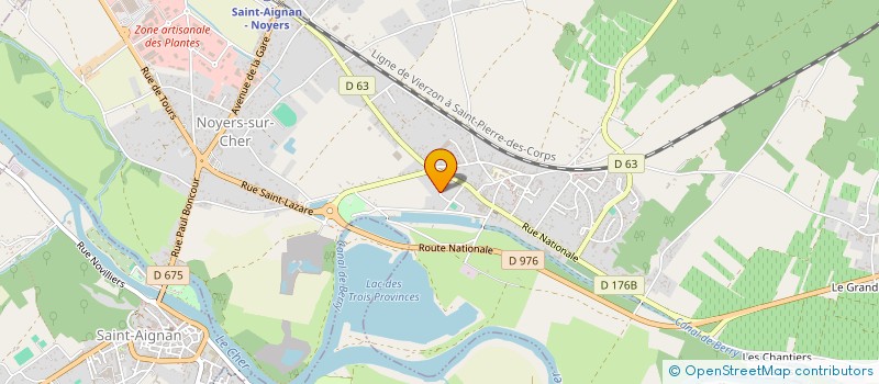 localisation de l'entreprise SAPSAN AEROTECH à NOYERS-SUR-CHER
