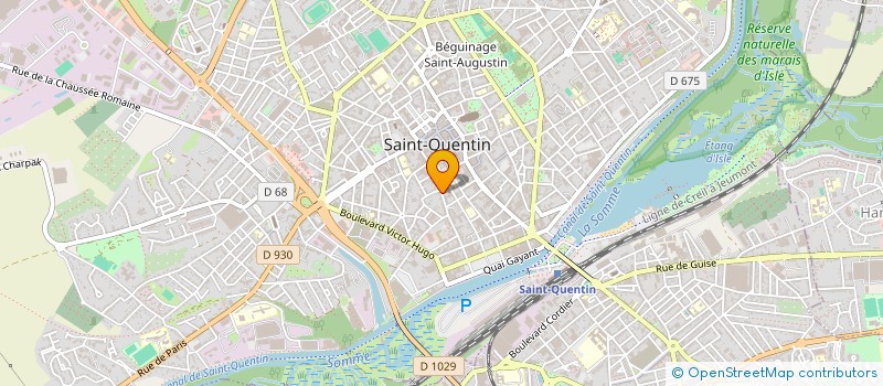 localisation de l'entreprise SAPT à SAINT-QUENTIN