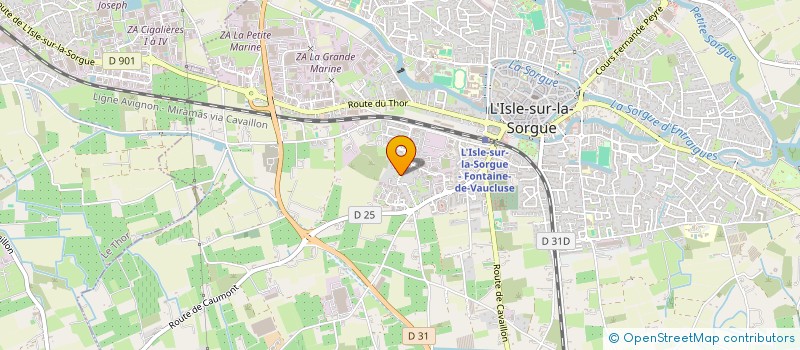 localisation de l'entreprise SAPYL  L'ISLE-SUR-LA-SORGUE