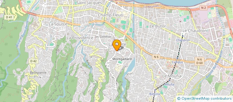 localisation de l'entreprise SAQU'EAU à SAINT-DENIS