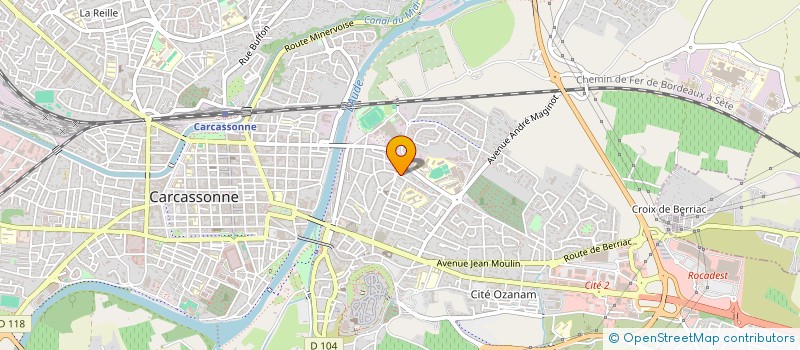 localisation de l'entreprise SAQUEN - ACH  CARCASSONNE