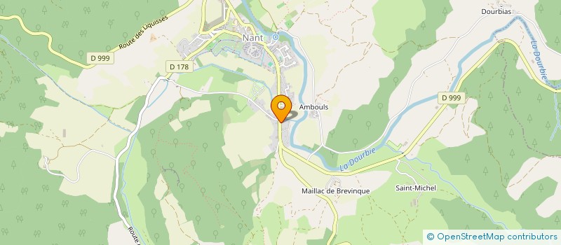 localisation de l'entreprise SAQUET-A  NANT