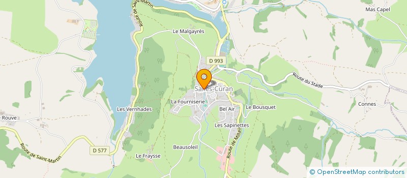 localisation de l'entreprise SAQUET FC  SALLES-CURAN